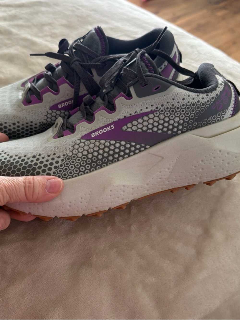 Brooks Women’s Athletic Shoes - Gray with Purple Accents